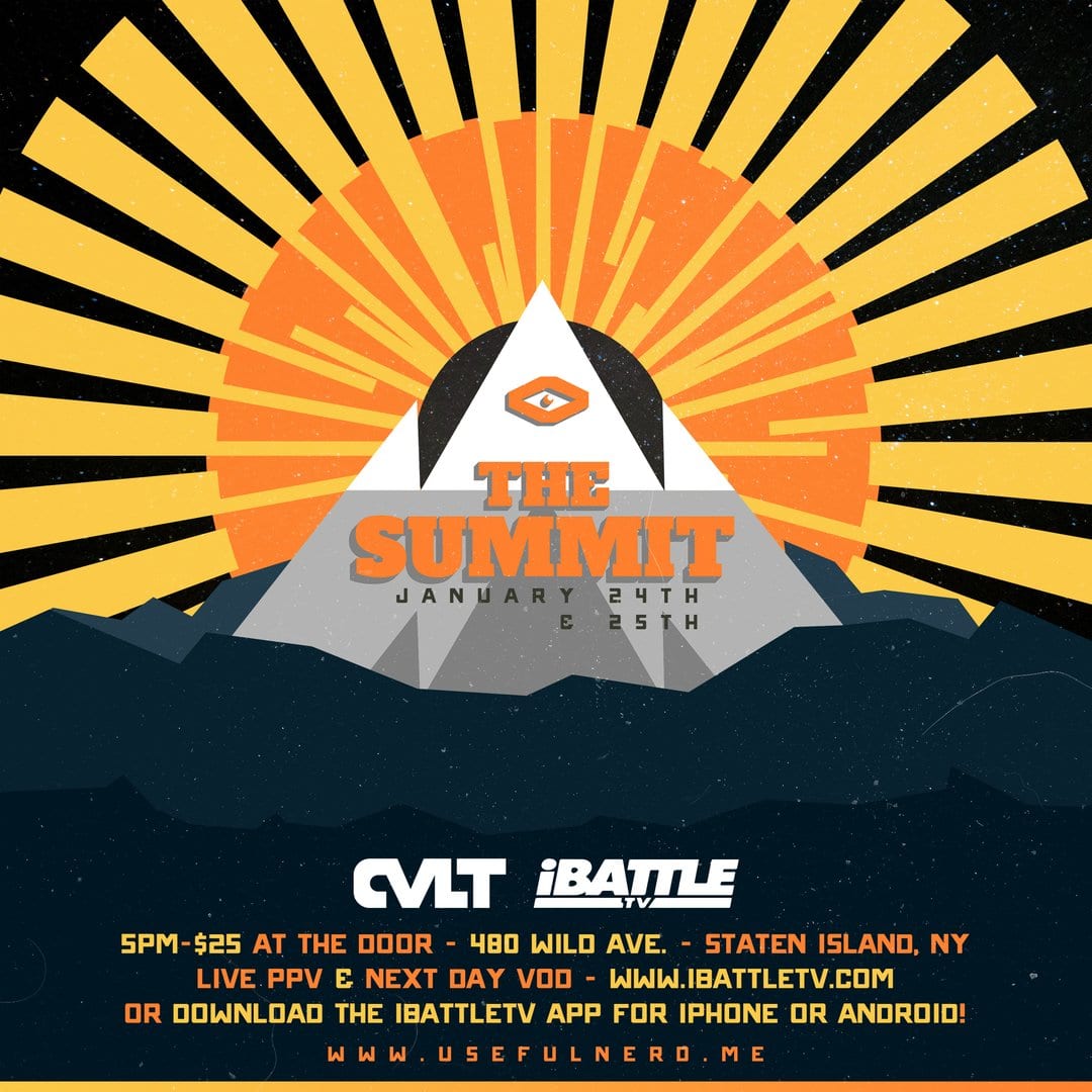 Illustration design for iBattle TV's THE SUMMIT event.